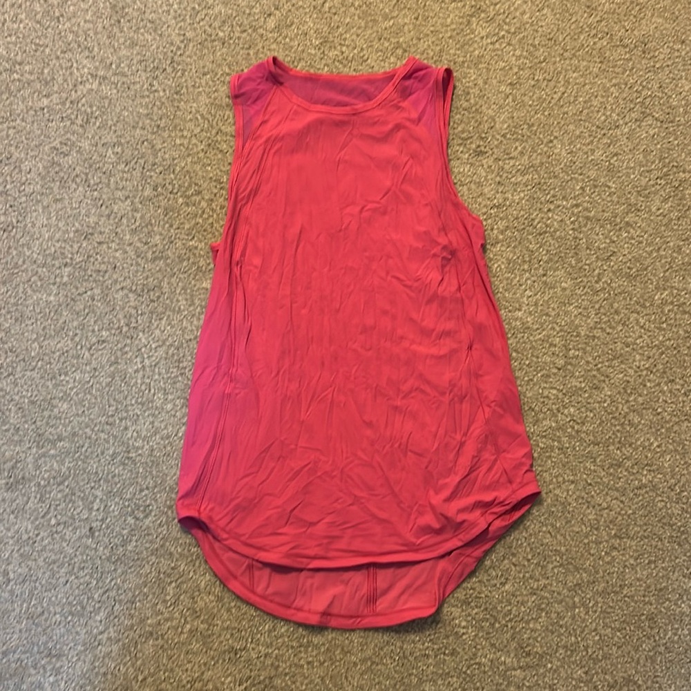 pink sculpt lululemon tank